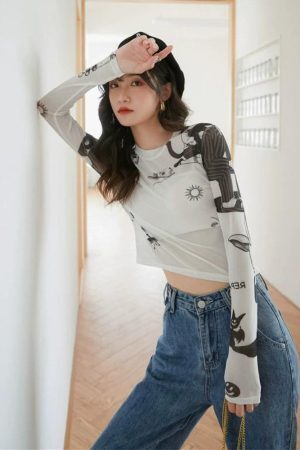 Style Core Aesthetics, New Style Trends - Sun Child Sheer Top