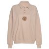 Style Core Aesthetics, New Style Trends - Sun Embroidery Button Up Sweatshirt