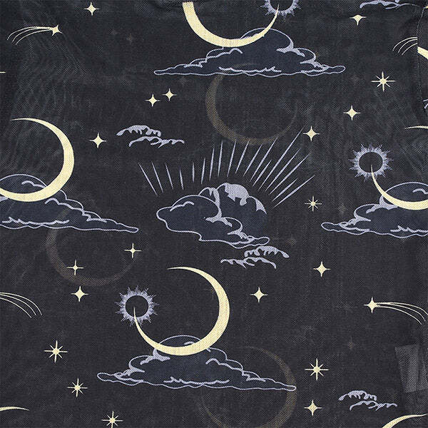 Style Core Aesthetics, New Style Trends - Sun & Moon Mesh Top Style Core Aesthetics, New Style Trends - Sun & Moon Mesh Top