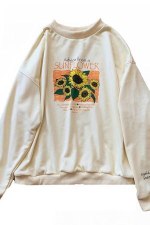 Style Core Aesthetics, New Style Trends - Sunflower Sweatshirt