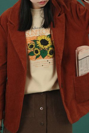Style Core Aesthetics, New Style Trends - Sunflower Sweatshirt
