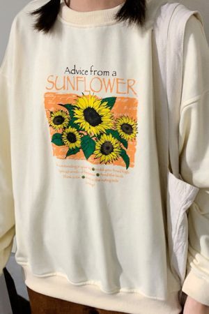 Style Core Aesthetics, New Style Trends - Sunflower Sweatshirt