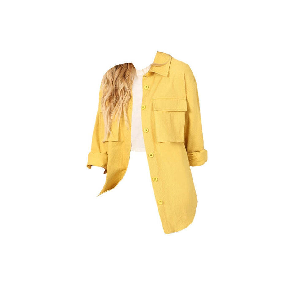 Style Core Aesthetics, New Style Trends - Sunshine Yellow Shirt