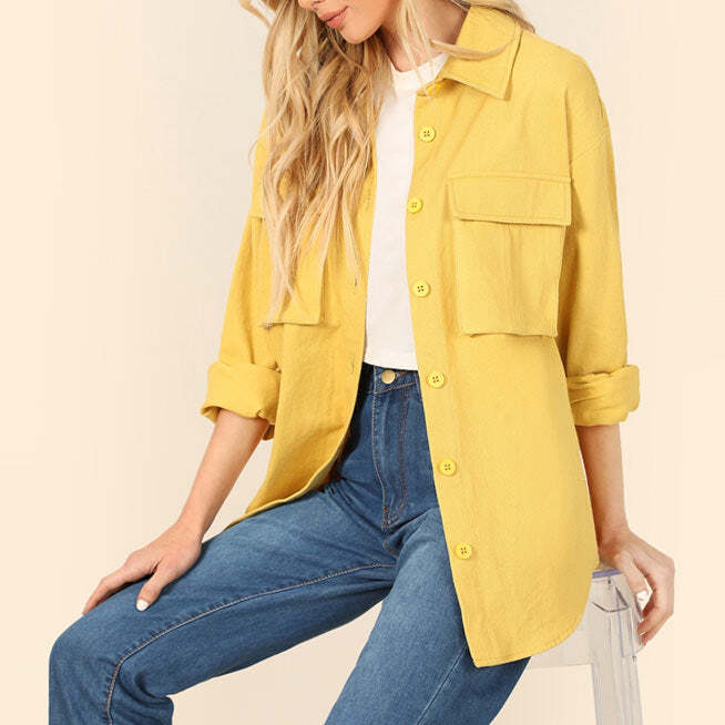 Style Core Aesthetics, New Style Trends - Sunshine Yellow Shirt Style Core Aesthetics, New Style Trends - Sunshine Yellow Shirt