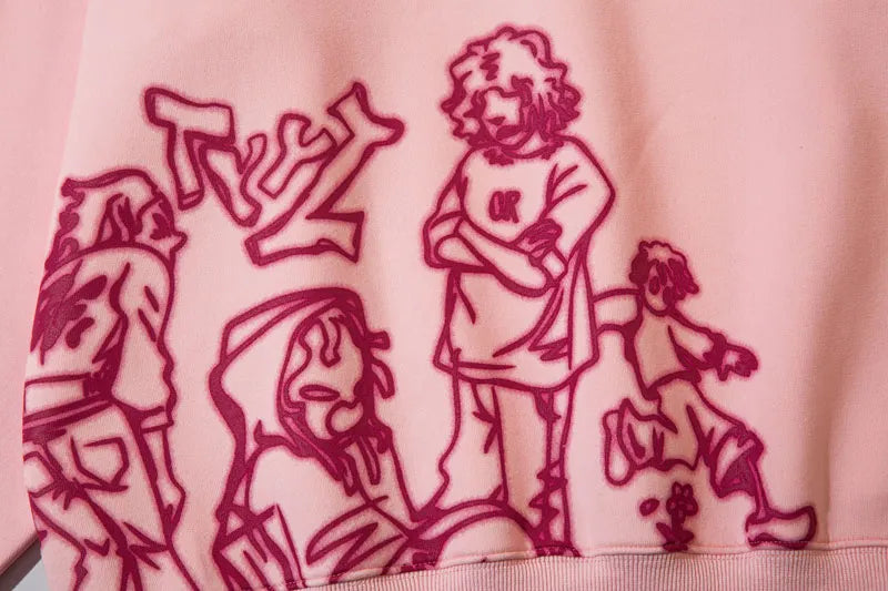 Style Core Aesthetics, New Style Trends - Sweat à Capuche Oversize Graphique 'We Vaguely Feel Many' Style Core Aesthetics, New Style Trends - Sweat à Capuche Oversize Graphique 'We Vaguely Feel Many'