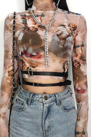 Style Core Aesthetics, New Style Trends - Taupe Angel Top