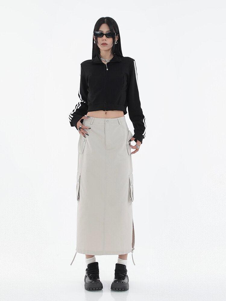 Style Core Aesthetics, New Style Trends - Tech Parachute Maxi Skirt Style Core Aesthetics, New Style Trends - Tech Parachute Maxi Skirt