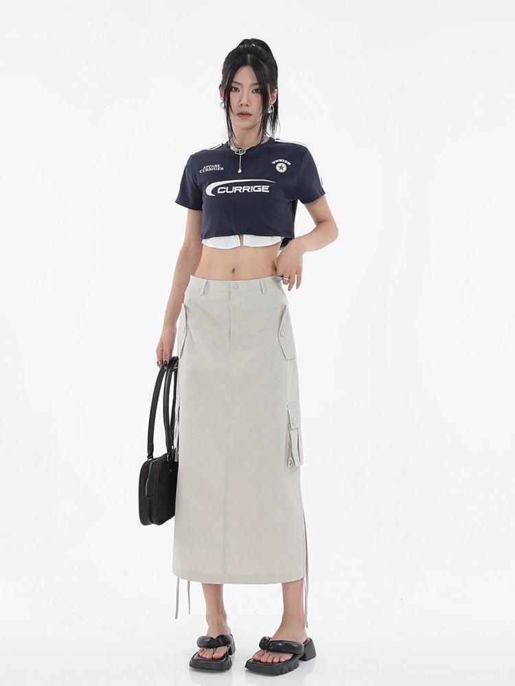 Style Core Aesthetics, New Style Trends - Tech Parachute Maxi Skirt Style Core Aesthetics, New Style Trends - Tech Parachute Maxi Skirt