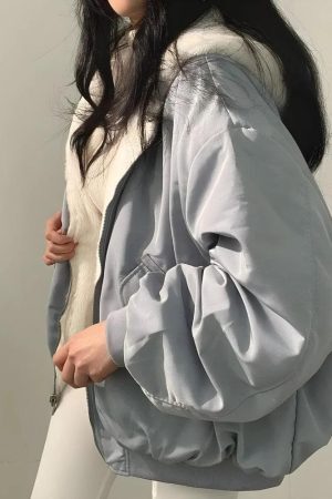 Style Core Aesthetics, New Style Trends - Teddy Reversible Hooded Jacket