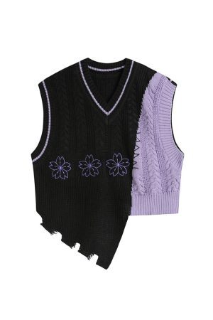 Style Core Aesthetics, New Style Trends - Teenage Drama Knit Vest