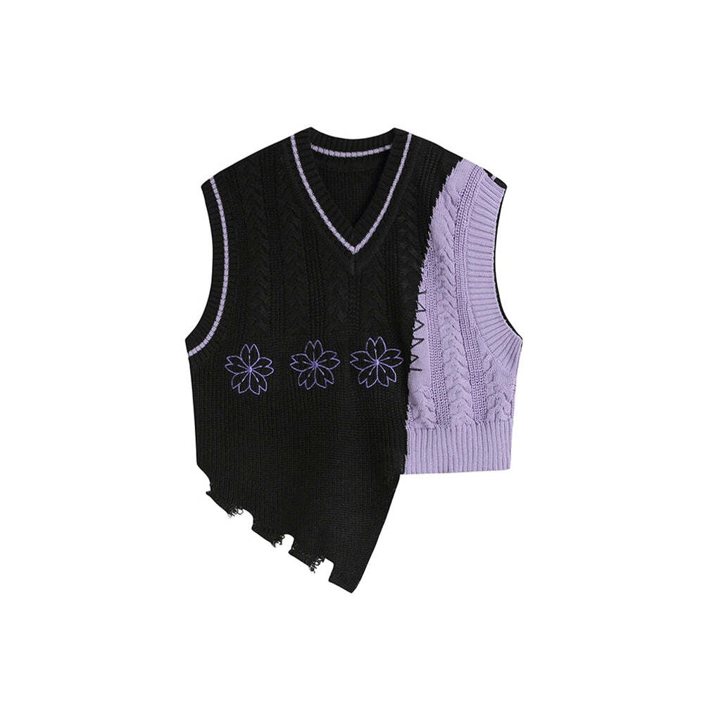 Style Core Aesthetics, New Style Trends - Teenage Drama Knit Vest