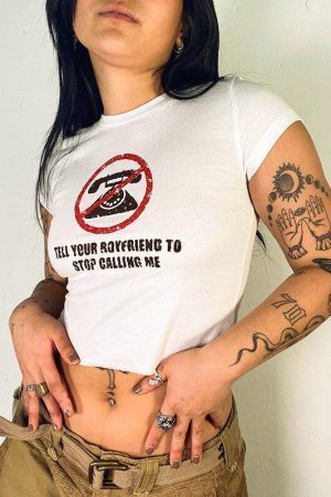 Style Core Aesthetics, New Style Trends - Tell Your Boyfriend Crop Top