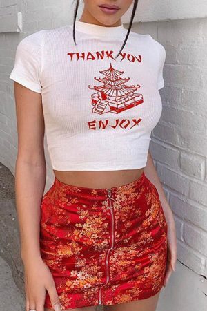 Style Core Aesthetics, New Style Trends - Thank You Ribbed Tee