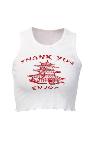 Style Core Aesthetics, New Style Trends - Thank You Ribbed Top