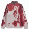 Style Core Aesthetics, New Style Trends - Tie Dye Turtle Neck Knitted Sweater