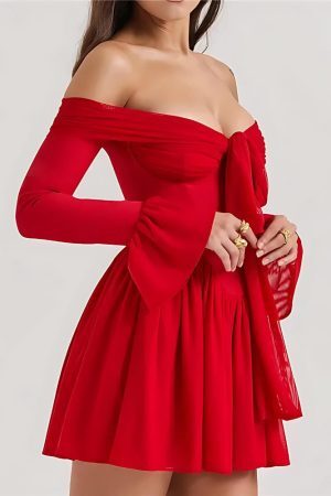 Style Core Aesthetics, New Style Trends - Tie Front Strapless Corset Mini Dress