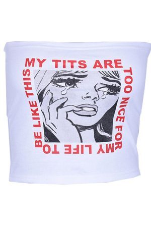 Style Core Aesthetics, New Style Trends - Too Nice Crop Tee