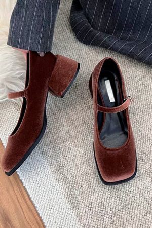 Style Core Aesthetics, New Style Trends - Velvet Mary Janes