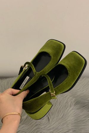 Style Core Aesthetics, New Style Trends - Velvet Mary Janes