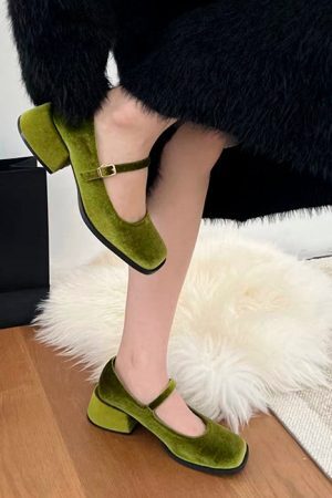Style Core Aesthetics, New Style Trends - Velvet Mary Janes