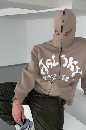 Style Core Aesthetics, New Style Trends - Veste cagoule integrée