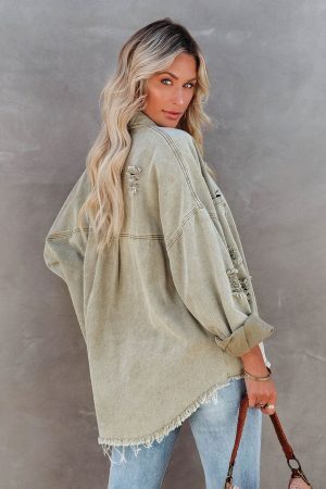 Style Core Aesthetics, New Style Trends - Veste chemise en jean 'Ezra'