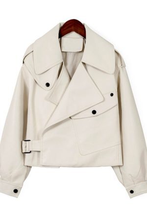 Style Core Aesthetics, New Style Trends - Veste en cuir végan 'Loane'