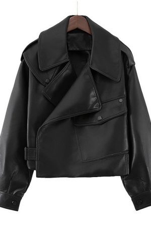 Style Core Aesthetics, New Style Trends - Veste en cuir végan 'Loane'