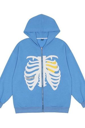 Style Core Aesthetics, New Style Trends - Veste squelette coeur