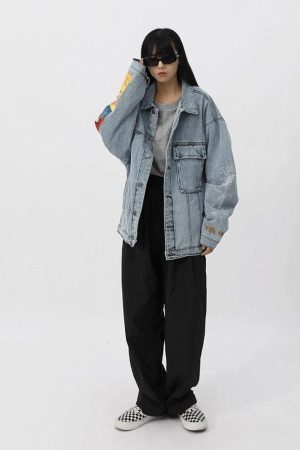 Style Core Aesthetics, New Style Trends - Vincent Van Gogh Denim Jacket