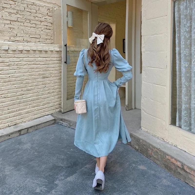 Style Core Aesthetics, New Style Trends - Vintage Balloon Sleeve Maxi Dress Style Core Aesthetics, New Style Trends - Vintage Balloon Sleeve Maxi Dress