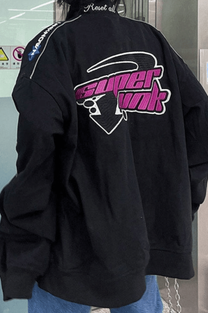 Style Core Aesthetics, New Style Trends - Vintage Embroidered Button-Down Motorcycle Varsity Jacket