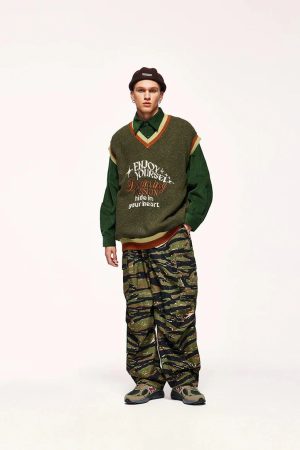 Style Core Aesthetics, New Style Trends - Vintage Enjoy Yourself Knitted Sweater Vest