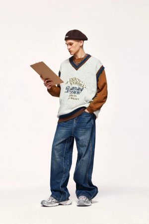 Style Core Aesthetics, New Style Trends - Vintage Enjoy Yourself Knitted Sweater Vest