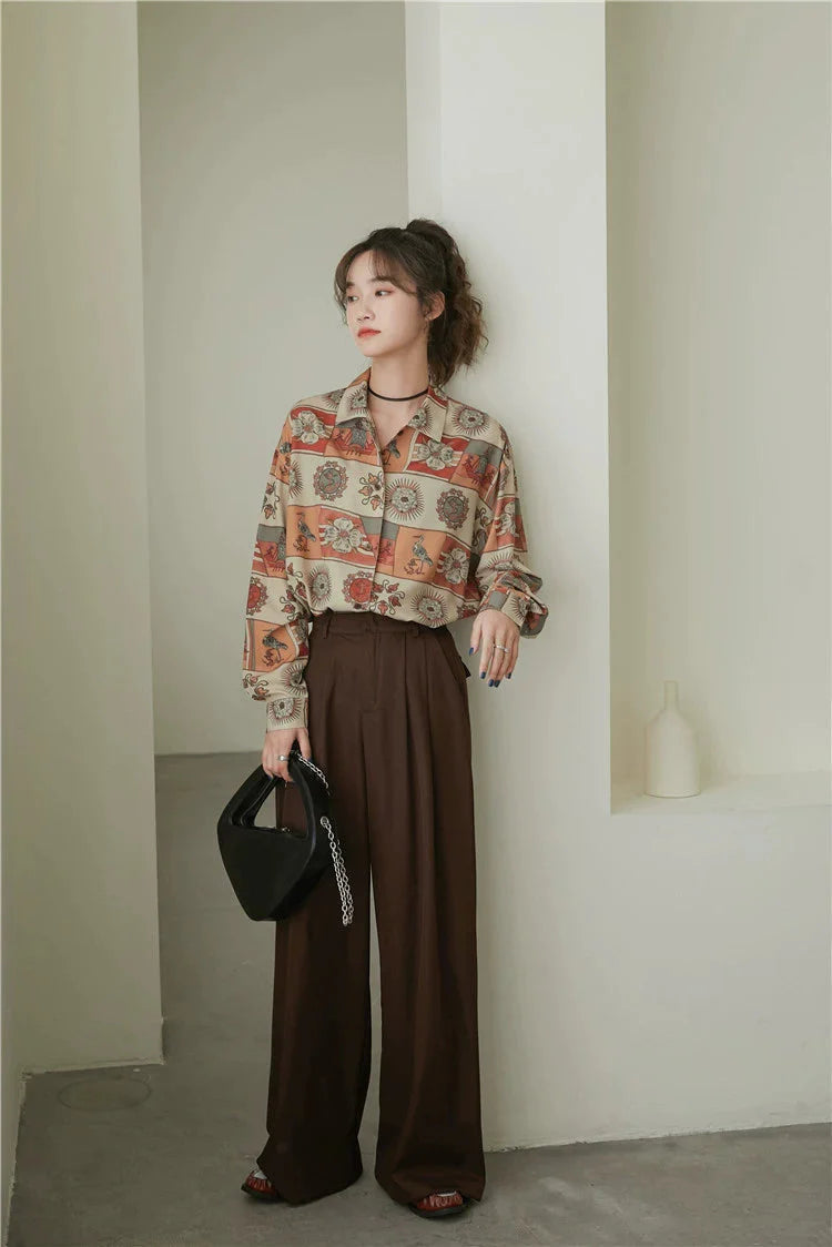 Style Core Aesthetics, New Style Trends - Vintage Figured Grandmacore Shirt Style Core Aesthetics, New Style Trends - Vintage Figured Grandmacore Shirt