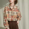 Style Core Aesthetics, New Style Trends - Vintage Figured Grandmacore Shirt