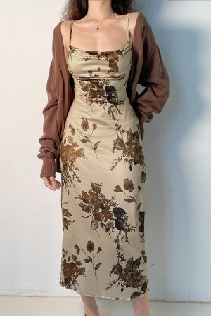 Style Core Aesthetics, New Style Trends - Vintage Floral Maxi Dress