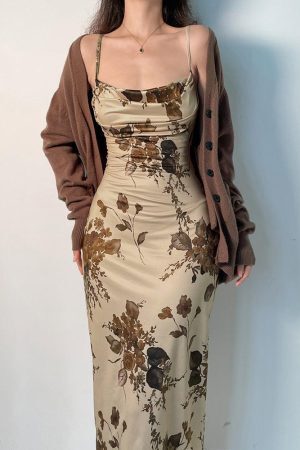 Style Core Aesthetics, New Style Trends - Vintage Floral Maxi Dress