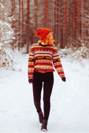 Style Core Aesthetics, New Style Trends - Vintage Fox Embroidered Christmas Sweater