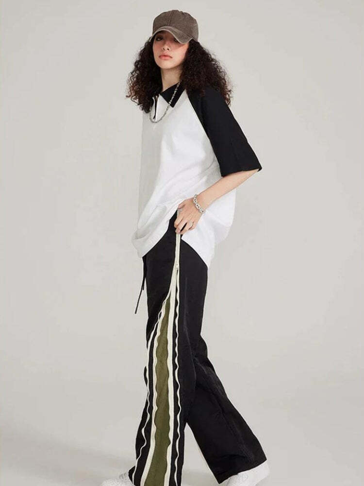 Style Core Aesthetics, New Style Trends - Vintage Half Zip-Up Polo Tee Style Core Aesthetics, New Style Trends - Vintage Half Zip-Up Polo Tee