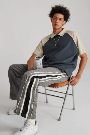 Style Core Aesthetics, New Style Trends - Vintage Half Zip-Up Polo Tee