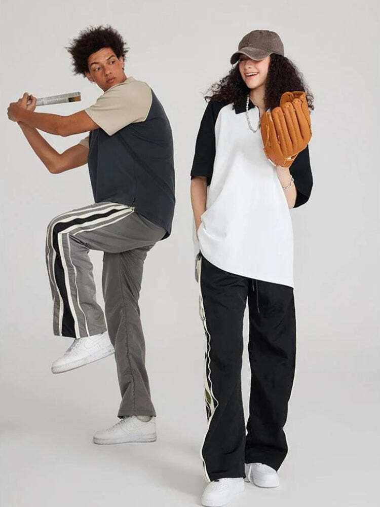 Style Core Aesthetics, New Style Trends - Vintage Half Zip-Up Polo Tee Style Core Aesthetics, New Style Trends - Vintage Half Zip-Up Polo Tee