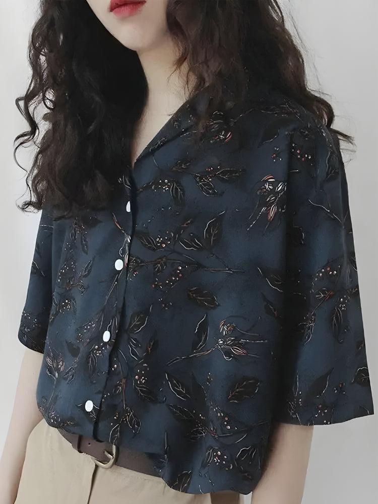 Style Core Aesthetics, New Style Trends - Vintage Leaf Designed Shirt Style Core Aesthetics, New Style Trends - Vintage Leaf Designed Shirt
