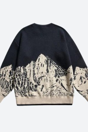 Style Core Aesthetics, New Style Trends - Vintage Mountain Knitted Sweater
