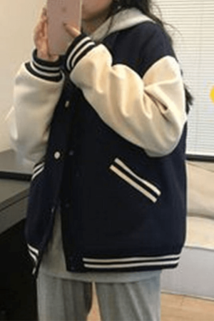 Style Core Aesthetics, New Style Trends - Vintage Patchwork Varsity Jacket