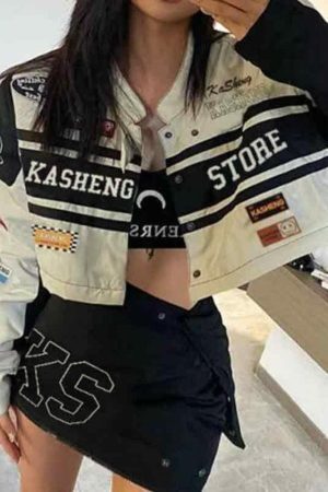 Style Core Aesthetics, New Style Trends - Vintage Print Removable Jacket