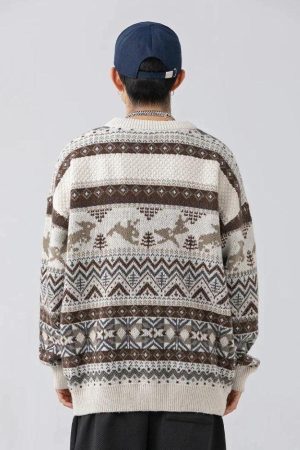 Style Core Aesthetics, New Style Trends - Vintage Rabbits Knitted Sweater