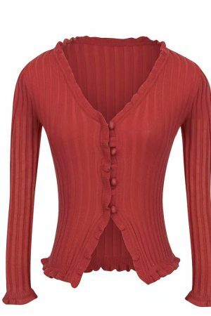 Style Core Aesthetics, New Style Trends - Vivian Ribbed Cardigan