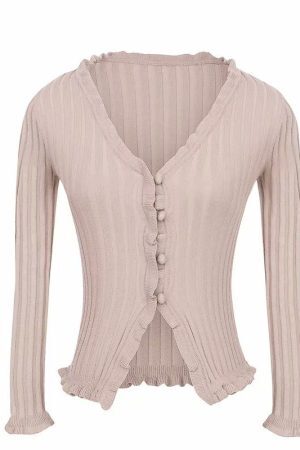 Style Core Aesthetics, New Style Trends - Vivian Ribbed Cardigan