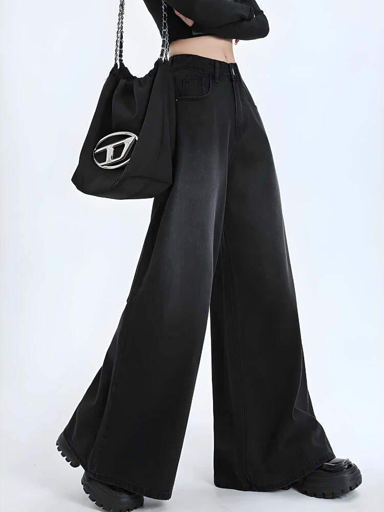 Style Core Aesthetics, New Style Trends - Wide Leg Regular Waist Jeans Style Core Aesthetics, New Style Trends - Wide Leg Regular Waist Jeans